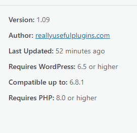 Update info example 1
