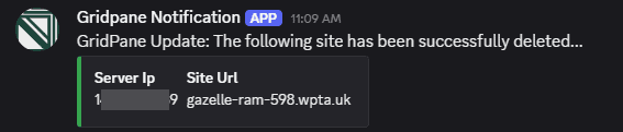 Gridpane techarticles team discord notifications delete