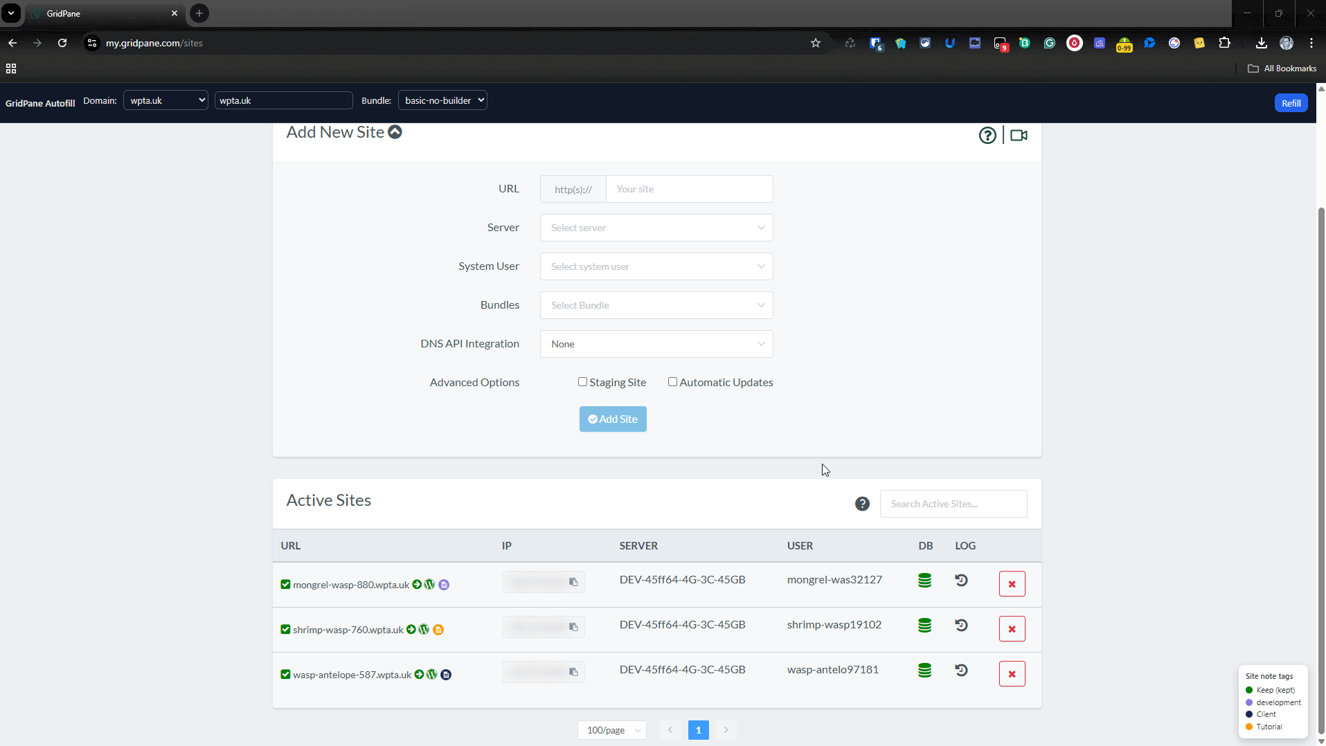 gridpane tapermonkey