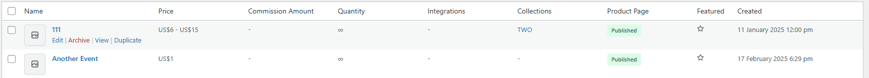 Surecart products no product id