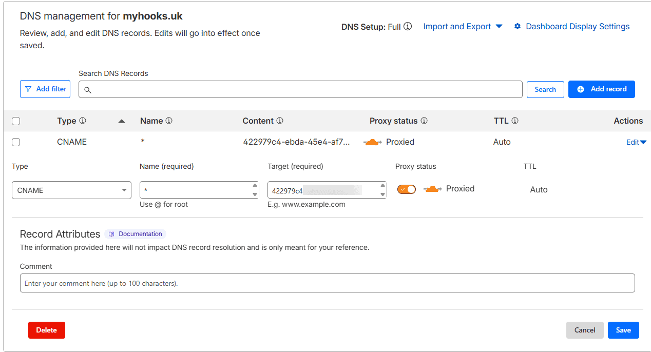 cloudflared cname example