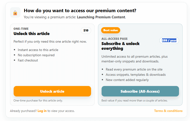 premium article example