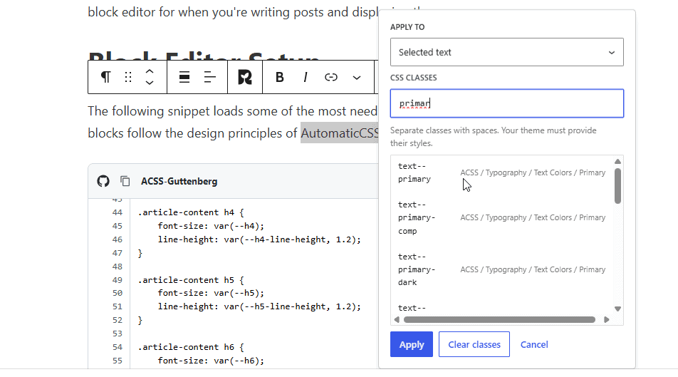 formating extender intergration