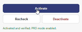 Non-WordPress licensing with UUPD uupd server chrome settings filled activated